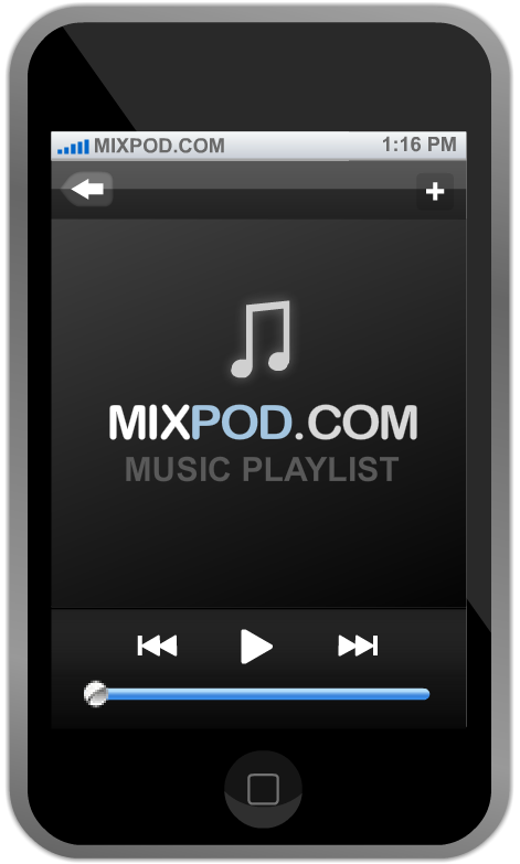 Музыкальный плеер для сайта - Iphone