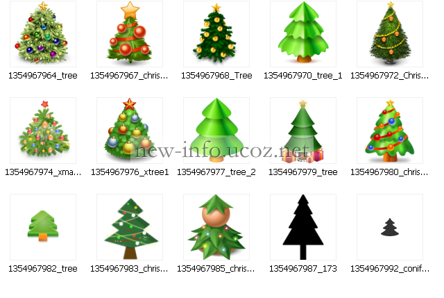 Подборка новогодних елок для вашего сайта